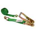 Us Cargo Control 2" x 24' Green Ratchet Strap w/ Double J Hook 5024WH-GRN